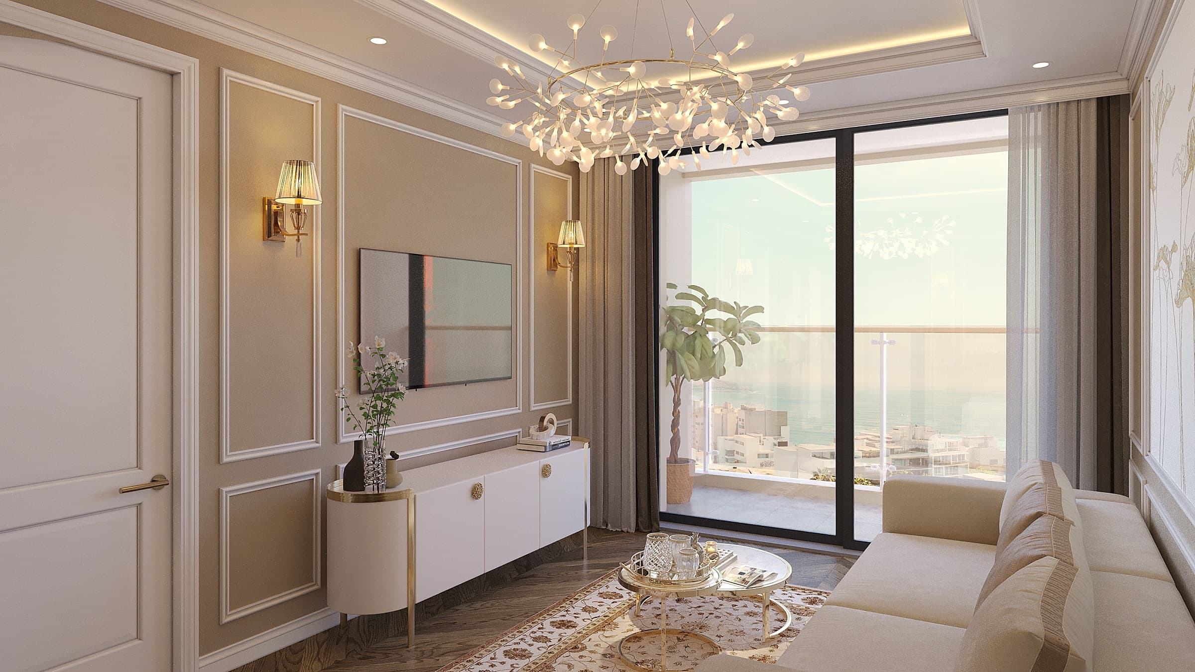 Nội thất căn hộ 2 phòng ngủ 2